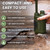 Purewell Water Hand Purifier Pump with Replaceable Carbon 0.01 Micron Water, Stages, Portable Outdoor Emergency and Survival Gear - Camping, Hiking, Backpacking(Green)