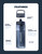 LifeStraw Go Series – BPA-Free Water Filter Bottle for Travel and Everyday use removes Bacteria, parasites and microplastics, Improves Taste, 1L 2-Pack; Icelandic Blue and Aegean Sea