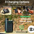 Greeshow Electric Water Filter, 0.01 Micron Survival Filtration System with Solar, Hand Crank Charger & LED Flashlight | Portable Pump for Camping Gear, Hiking & Emergency Kits
