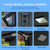 8㎡ Luxury Inflatable Camping Tent for 3–8 People, Dark Gray Tech-Cotton Fabric, 4-Season Family Inflatable House with Chimney Port and Transparent Skylight