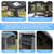 8㎡ Luxury Inflatable Camping Tent for 3–8 People, Dark Gray Tech-Cotton Fabric, 4-Season Family Inflatable House with Chimney Port and Transparent Skylight