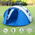 Instant Camping Tent 4 Person Pop Up Portable Instant Cabin Tent with 1-Minute Setup Lightweight Tent for Camping Beach Outdoor Travel Backyard Blue