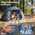 CampExo Camping Tent, Pop Up Instant Tent for 2-3 Person, Sets Up in Just Seconds, Waterproof Durable Tent with Carry Bag for Camping Hiking Outdoor (Navy Blue)
