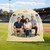 Lenotos Pop Up Sports Tent, Instant Clear Bubble Tent, with Removable Top Cover, Outdoor All Weather Shelter, for Watching Sports, Cheering, Fishing and Camping(63" L x 63" W x 63" H)