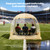 Lenotos Pop Up Sports Tent, Instant Clear Bubble Tent, with Removable Top Cover, Outdoor All Weather Shelter, for Watching Sports, Cheering, Fishing and Camping(72" L x 72" W x 65" H)