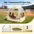 Lenotos Pop Up Sports Tent, Instant Clear Bubble Tent, with Removable Top Cover, Outdoor All Weather Shelter, for Watching Sports, Cheering, Fishing and Camping (50" L x 50" W x 62" H)