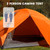 Camping Tent 2 Person Waterproof Portable Instant Tent with 1-Minute Setup Lightweight Tent for Beach Outdoor Travel Backyard Orange