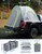 JOYTUTUS Pickup Truck Tent 6.5ft 2.0, Waterproof PU2000mm Double Layer for 2 Person, Portable Truck Bed Tent with Rainfly - Green