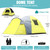 Chihee Camping Tent 3 Person Double Layered Dome Tents Large Capacity 4 Seasons Travelling Backpacking Beach Outdoor Shelter Waterproof Windproof Tent with Rainfly Inner Tent Used Independently