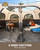 FanttikOutdoor Zeta C10 Pro Camping Tent 10 Person Instant Cabin Tent Setup in 60 Seconds with Rainfly & Windproof Portable with Carry Bag for Family Camping & Hiking, Khaki