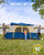 FanttikOutdoor Zeta C10 Pro Camping Tent 10 Person Instant Cabin Tent Setup in 60 Seconds with Rainfly & Windproof Portable with Carry Bag for Family Camping & Hiking, Upgraded Ventilation, Navy Blue