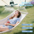 geonfi Wireless Portable Ceiling Fan with Remote, 3-Blade Design, 10040mAh Battery Operated, USB Rechargeable Hanging Fan with Hook for Tent, Camping, Outdoor, Type-C Rechargeable (Green)