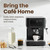 Compact Espresso Coffee Machine w/ 1.5L Removable Water Reservoir - Stainless Black