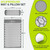 ProsourceFit Acupressure Mat and Pillow Set for Back/Neck Pain Relief and Muscle Relaxation, Grey