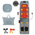 Flannel Full Body Massage Mat Electric Multifunctional Massage Chair Pad with 9 Vibration Modes Heat Timer