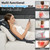 Full Body Massage Mat with Heat & Detachable Neck Pillow - 10 Motors, 9 Speeds, 9 Modes for Neck & Back Pain Relief