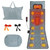 Flannel Full Body Massage Mat Heat Massage Pad with Detachable Shiatsu Neck Massager Multifunctional Massage Chair Pad with Carry Bag