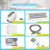 Portable Spa Bubble Bath Massager with Upgraded Powerful Suction Cup, Electric Air Pump, Pillow and Remote Control