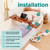 SereneLife Bubble Bath Mat - Portable Spa Bubble Bath Massager with Waterproof Bath Light & Pillow