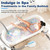 Bubble Bath Massager for Smooth Bathtub – 3-Speed Adjustable Tub Spa Massager with Non-Slip Suction Cups and Remote Control – Ideal for Stress