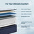 Coolvie 14 Inch Full Mattress, Luxury Euro Top Hybrid with Latex-Enhanced & Gel Foam for Contouring Support