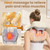 4D Wireless Deep Tissue Kneading Neck Massager with Heating Function, Shiatsu and Shoulder Massager Pillow