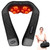 Shiatsu Neck and Back Massager, 4D Deep Tissue Kneading for Neck,Back,Shoulder, Body Muscle Pain Relief, Leather Handbag for Storage