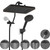 Shower Head Combo with 10-mode Handheld Spray, Rainfall 5-spray Shower