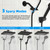 Shower Head Combo with 10-mode Handheld Spray, Rainfall 5-spray Shower