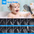 Shower Head Combo with 10-mode Handheld Spray, Rainfall 5-spray Shower