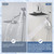 Rainfall Shower Head Combo, High Pressure 13'' Showerhead