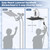 Rainfall Shower Head Combo, High Pressure 13'' Showerhead