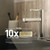 Handshower and Rainfall Shower Head Trim Combo