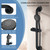Steel Slide Bar Grab Rail Set Ada Compliant, 5-Spray Handshower