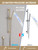 Shower Head with Slide Bar Combo, 26.38-Inch Adjustable Height
