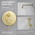 Shower Faucet System, High Pressure 10 Inches Rain Shower Head