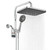 Shower Head with Handheld,12 Inch High Pressure Rain Shower Head with Adjustable Extension