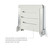 Folding Wall Mount Shower Bench Seat, Light Gray Seat with Silver Frame