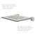 Folding Wall Mount Shower Bench Seat, Light Gray Seat with Silver Frame