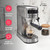 Frigidaire Steam Espresso Maker, Coffee Machine with Milk Frother & Cup Warmer