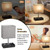 Kakanuo Fully Dimmable Nightstand Lamp for Bedroom with USB C Ports, Grey Small Bedside Table Lamp with Charging Outlets and Phone Stands