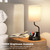 Bedside Table Lamps for Bedroom Set of 2 - Nightstand Light with AC Outlet and USB A & C for Charging, 3 Color Temperatures