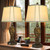 Set of 2 - Bedside Lamp with Faux Silk Shades - for Bedroom and Living Room with USB and Nightlight - Perfect for Nightstands