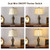 Set of 2 - Bedside Lamp with Faux Silk Shades - for Bedroom and Living Room with USB and Nightlight - Perfect for Nightstands