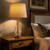 OYEARS Bedside Table Lamps Set of 2 with USB, Modern Bedside Lamps Retro Farmhouse Rattan Glass Nightstand Nightlight Lamps for Bedroom