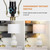Set of 2, Contemporary Nightstand Lamps for Bedroom Living Room (Bulb Included)