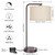 Tall Table Lamp with USB C+A Ports, Fully Stepless Dimmable Modern Minimalist Bedside Nightstand Lamp, Reading Desk Lamp for Bedroom, Living Room