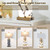 Natural Marble Table Lamps Set of 2: 3-Color Temperatures Alabaster Lamp with Nightlight, Bedside lamps with USB Ports