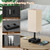 aooshine Fully Dimmable Nightstand Lamps Set of 2 - Table Bedside Lamp with USB C+A Charging Ports & 2 AC Outlets