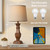 Set of 2, Rustic Farmhouse Table Lamps for Living Room Bedroom, Bedside Desk Lamps for end Tables, Touch Lamps for nightstand, 9W Bulbs Included, 22"